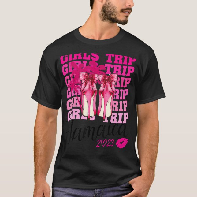 Camiseta Girls Trip Jamaica 2023 For Womens Weekend, Birthd (Frente)
