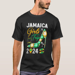 Camiseta Girls Trip Jamaica 2024 Férias de Verão no Fim de