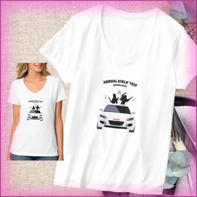 Camiseta Girls Trip Squad T Shirt Black and White (Girls Trip Squad T-Shirt Black and White)