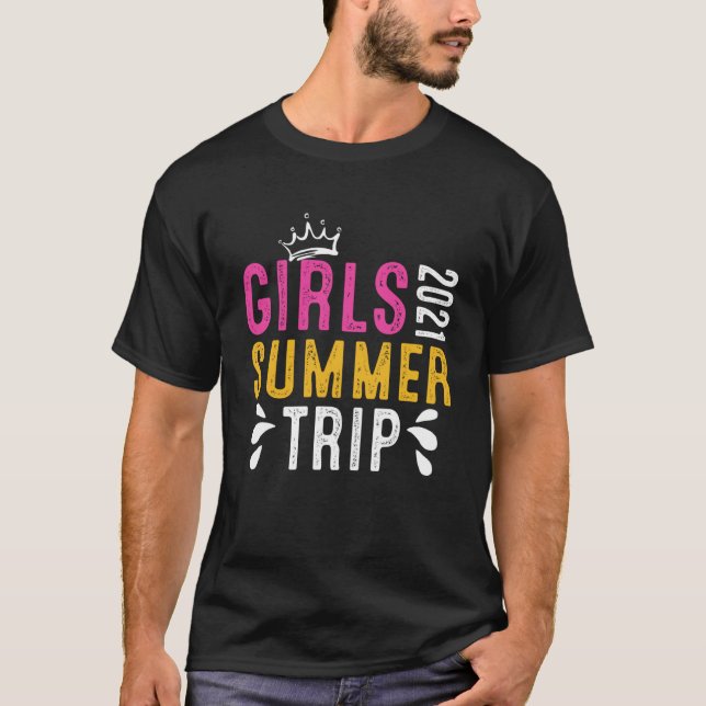 Camiseta Girls Trip Summer 2021 Madri Cruise Diversão (Frente)