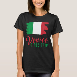 Camiseta Girls Trip Veneza Itália Bandeira Correspondente a