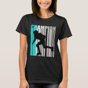 Camiseta Girls Turquoise Roller Skating Champion Roller Ska