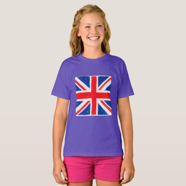 Camiseta Girl's union jack t shirt (Frente Completa)