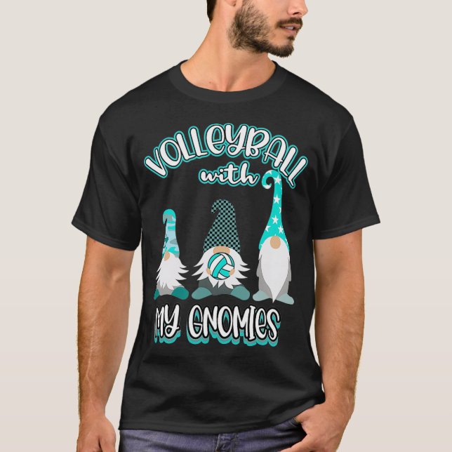 Camiseta Girls Volleyball Gnomes Great nage Player Practice (Frente)