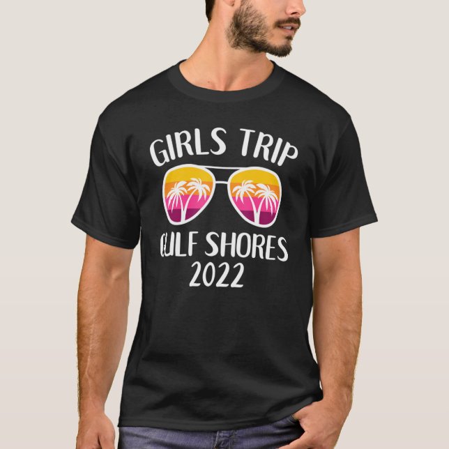 Camiseta Girls Weekend Matching Girls Trip 2022 Alabama Gul (Frente)
