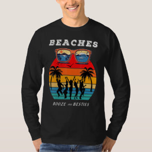 Camiseta Girls Weekend Trip Florida 2022 Beaches Booze & Be