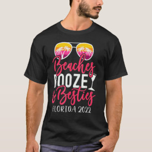 Camiseta Girls Weekend Trip Florida 2022 Beaches Booze Best