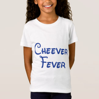 Camiseta Girl's White T-shirt with blue lettering