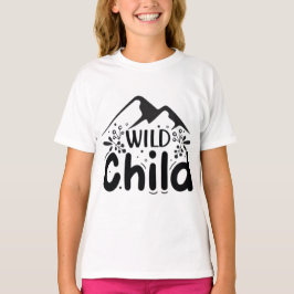 Camiseta Girls' Wild Child - Gráfico de Aventura n