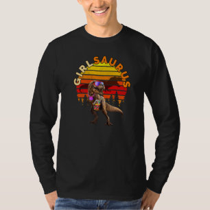 Camiseta Girlsaurus Jurassic T Rex Girl Beach Vintage World