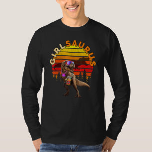 Camiseta Girlsaurus Jurassic T Rex Girl Beach Vintage World