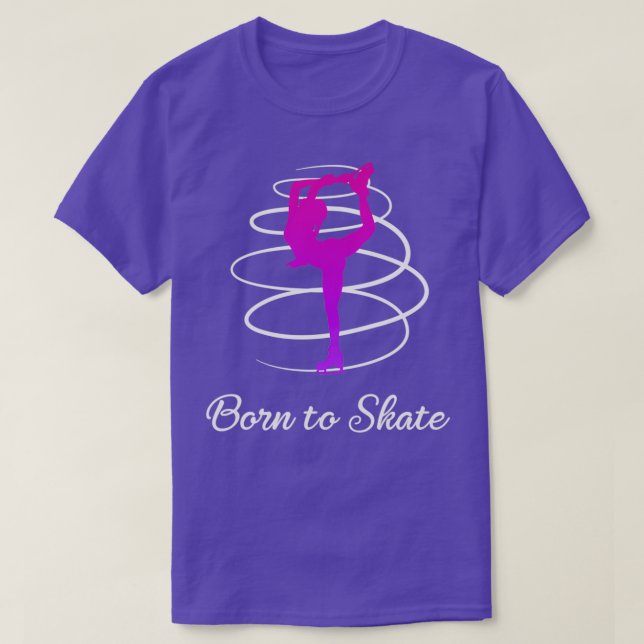 Camiseta Girlx27s Ice Skating Figura Skating Figura Skater (Frente do Design)