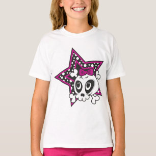 Camiseta Girly Emo Skull