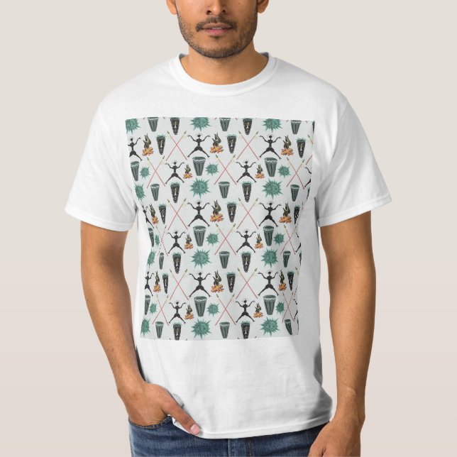 Camiseta Girly Floral Pattern (Frente)