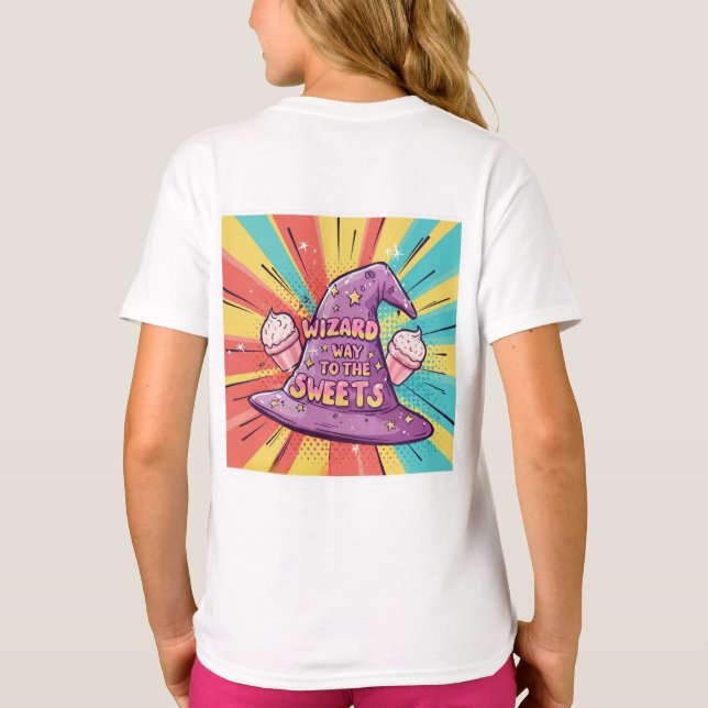 Camiseta Girly Halloween - Wizard Way to the Sweets (Verso)