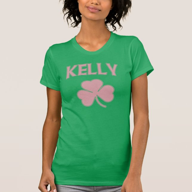 Camiseta Girly Irish Kelly Family Shamrock (Frente)