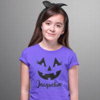 Girly Jack O Lanterna Pumpkin Face Halloween