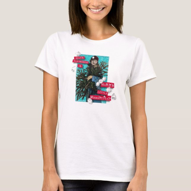 Camiseta Girly Little Christmas (Frente)