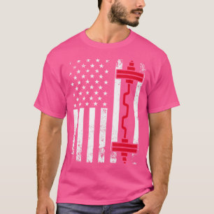 Camiseta Giro De Bandeira Americano E Presente De Malhação