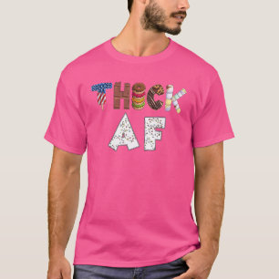Camiseta Giro de elevação de peso de Malhação Af espesso
