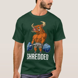 Camiseta Giro De Elevação De Peso Do Elevador OX Destruído