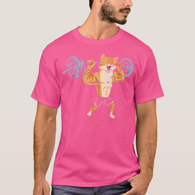 Camiseta Giro de Levantamento de Giro com Pata de Gato Pres (Frente)