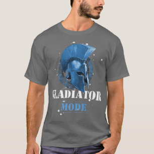 Camiseta Giro de Motivação Azul do Capacete Espartano Modo