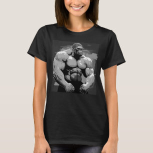 Camiseta Giro de Motivação de Construção de Borracha de Gor