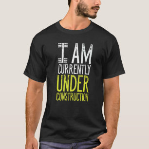 Camiseta Giro De Perda De Peso Da Obra Dizendo Para Homens
