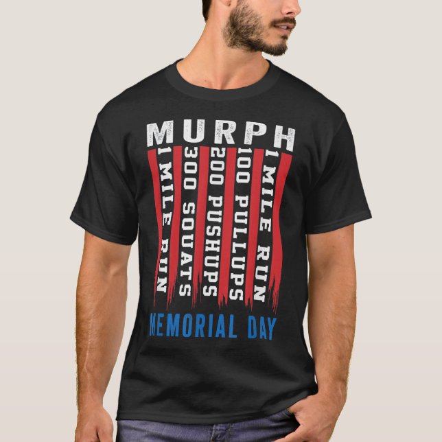 Camiseta Giro do Dia Memorial Americano Murph Challenge (Frente)