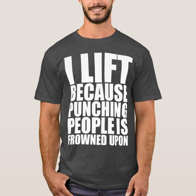 Camiseta Giro Humor Que Levanto Porque Punção É Confrontada (Frente)