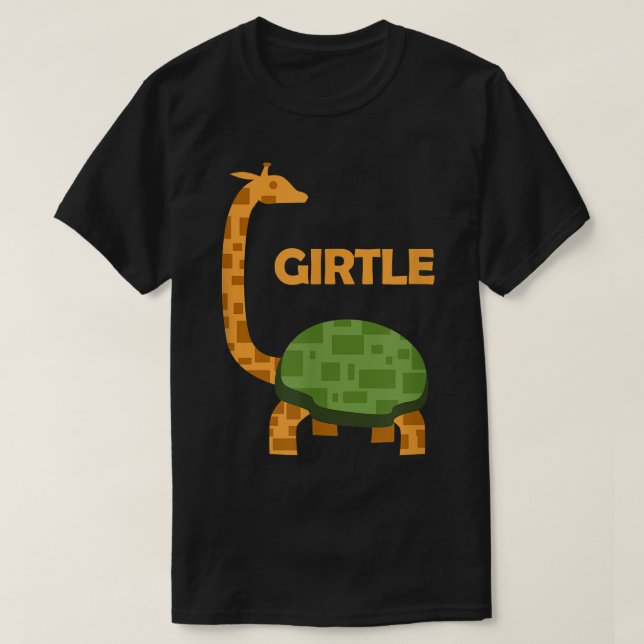 Camiseta Girtle Giraffe Turtle Hybrid Mi Funny Animal T  (Frente do Design)