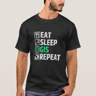 Camiseta GIS Geografia Sistema de Informação Geográfica