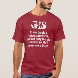 Camiseta GIS "Geographic Information Systems"