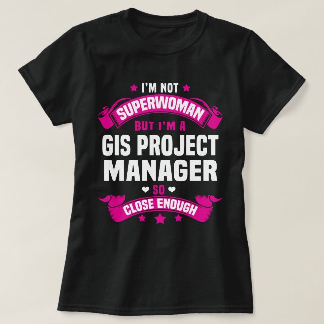 Camiseta GIS Project Manager (Frente do Design)