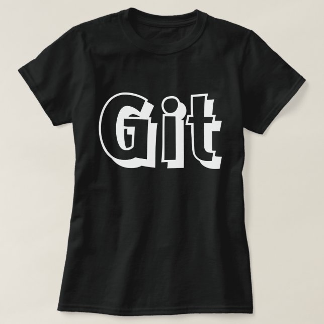 Camiseta Git T-Shirt (Frente do Design)