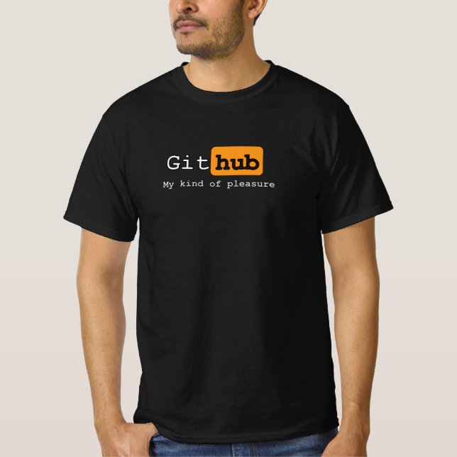 Camiseta GitHUB, preto (Frente)