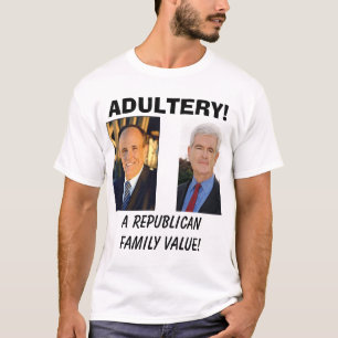 Camiseta giuliani, uns valores familiares republicanos! ,