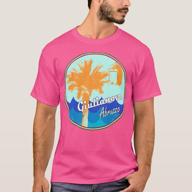Camiseta Giulianova Abruzzo Itália Com Ondas (Frente)