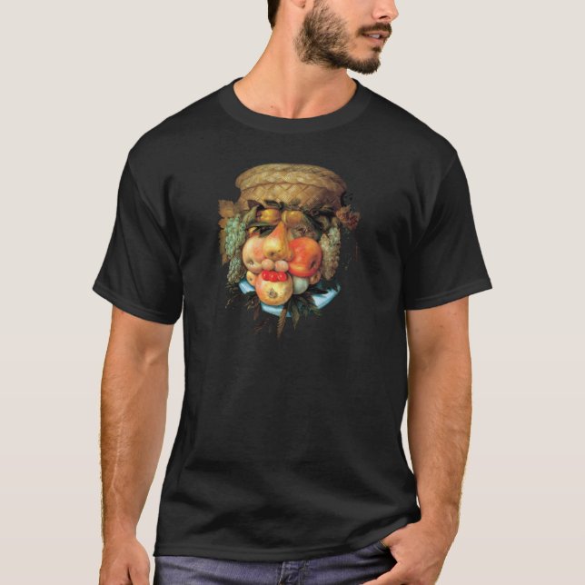 Camiseta Giuseppe Arcimboldo - cesta de fruta (Frente)