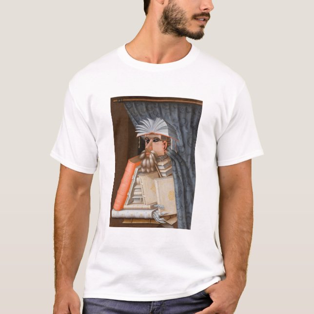 Camiseta Giuseppe Arcimboldo - O Bibliotecário (Frente)
