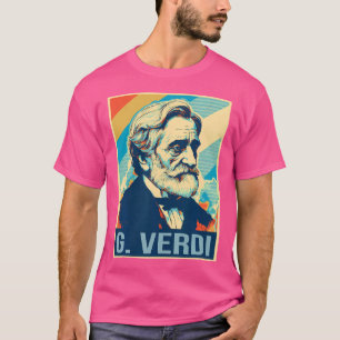 Camiseta Giuseppe Verdi Poster Italiano