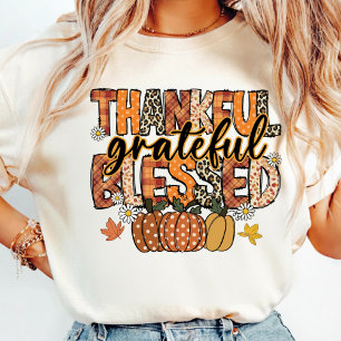 Camiseta Give Thanks   Camisa Coquette Floral de O