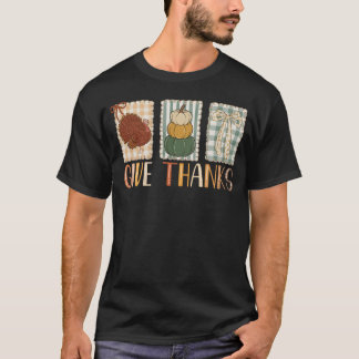 Camiseta Giving Thanks Coquette Bow Thankful Thanksgiving