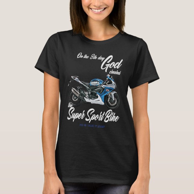 Camiseta Gixxer GSXR Road Racing Motorcycle Motorbike 8th d (Frente)