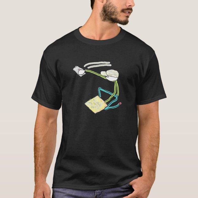 Camiseta Giz Stickman Pedreiro (Frente)