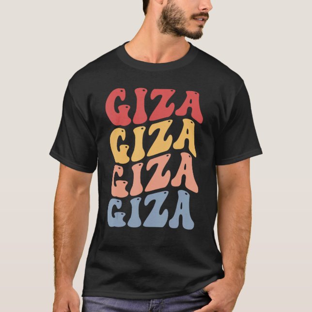 Camiseta Giza City Groovy Retro (Frente)