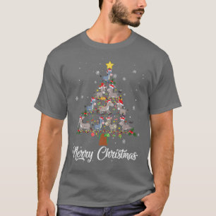 Camiseta GJAw Donkey Árvore de Natal Pajama Merry Xmas Donk