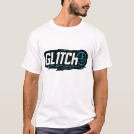 Camiseta GL1TCH | Um logotipo técnico moderno para Marcas f
