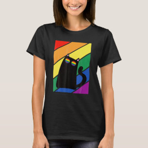Camiseta Gla Orgulho gay Mês Arco-Íris com Sinalizador LGBQ